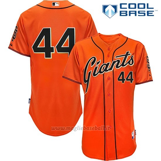 Maglia Baseball Uomo San Francisco Giants Willie Mccovey Arancione Cool Base